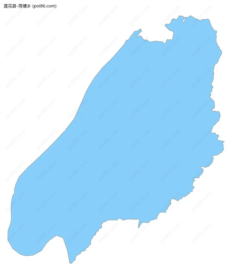 荷塘乡边界地图