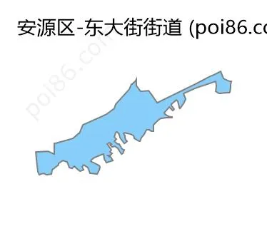 东大街街道边界地图