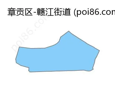 赣江街道边界地图