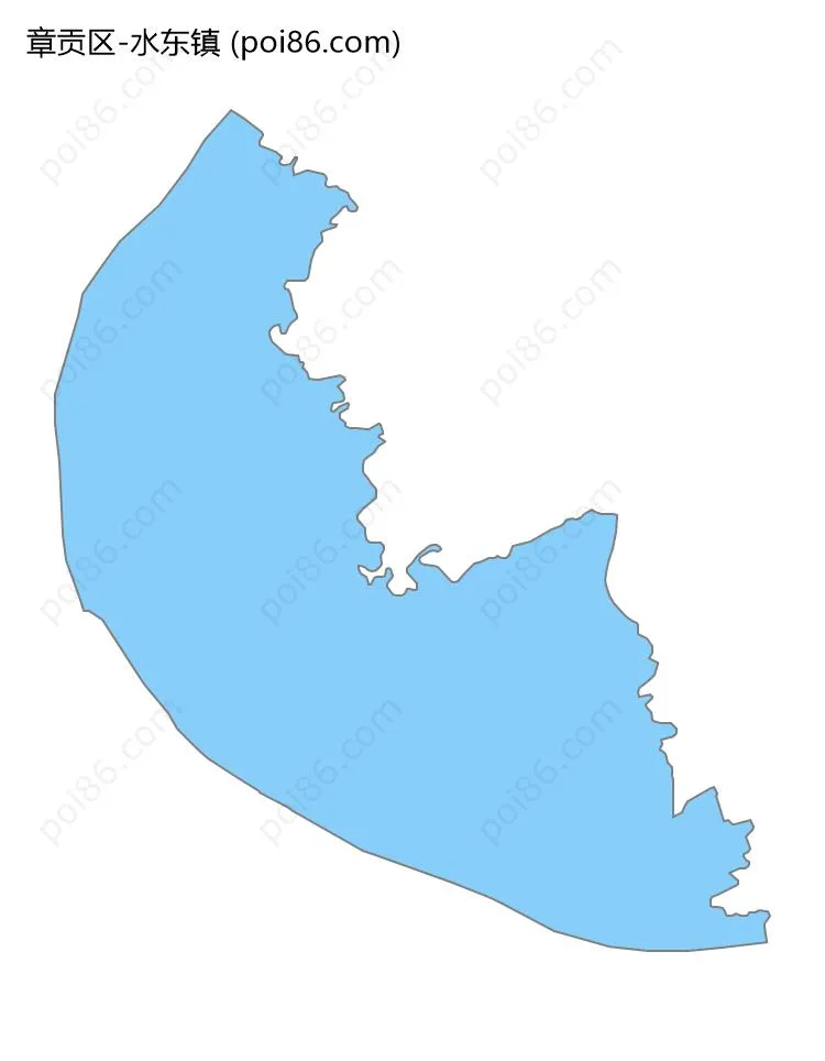 水东镇边界地图