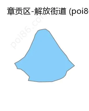 解放街道边界地图