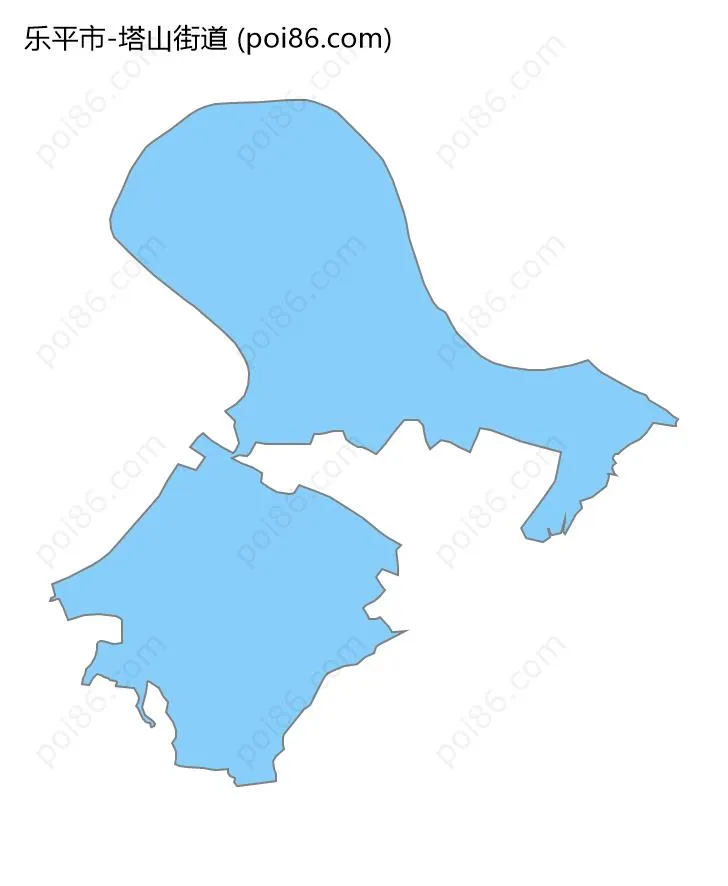 塔山街道边界地图