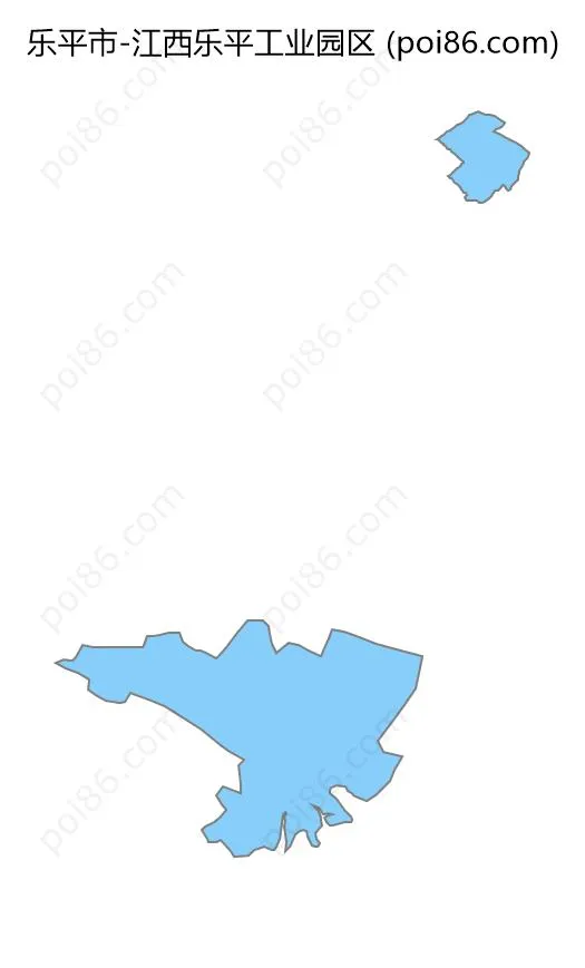 江西乐平工业园区边界地图