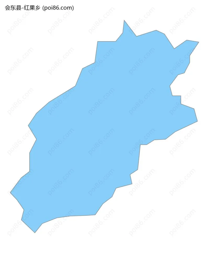 红果乡边界地图