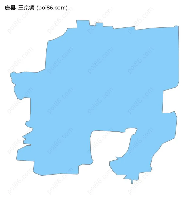 王京镇边界地图