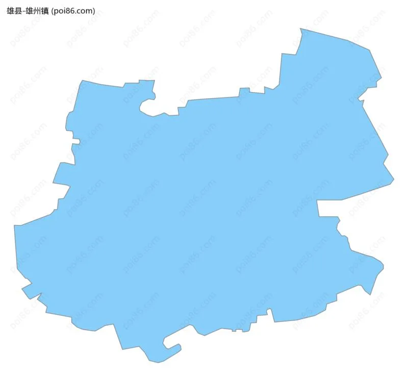 雄州镇边界地图