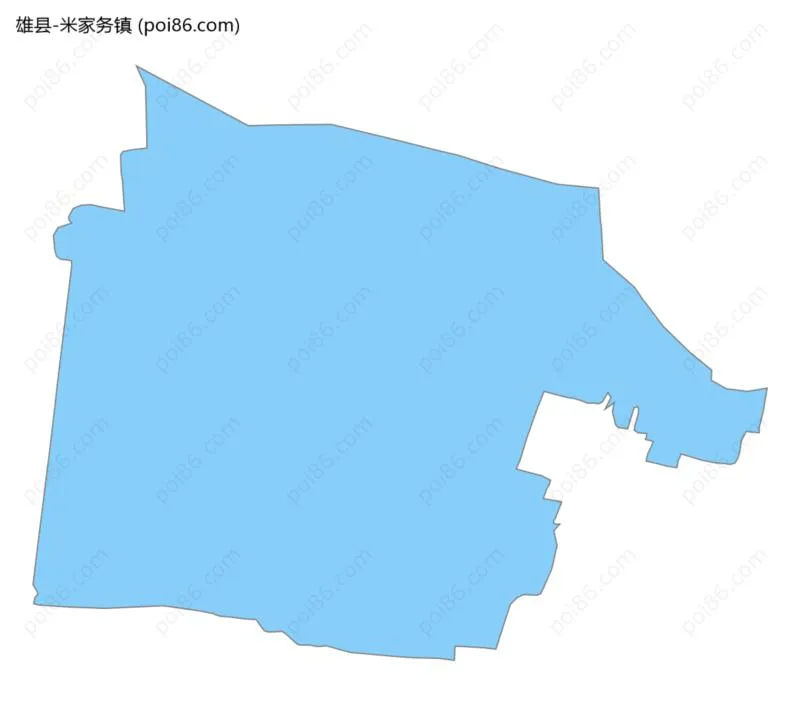 米家务镇边界地图