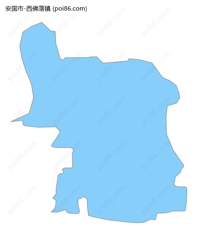 西佛落镇边界地图