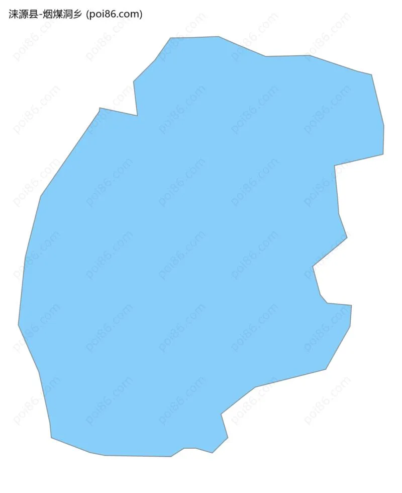 烟煤洞乡边界地图