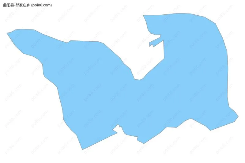 郎家庄乡边界地图