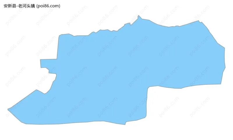 老河头镇边界地图