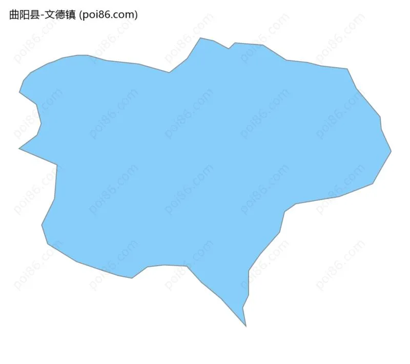 文德镇边界地图