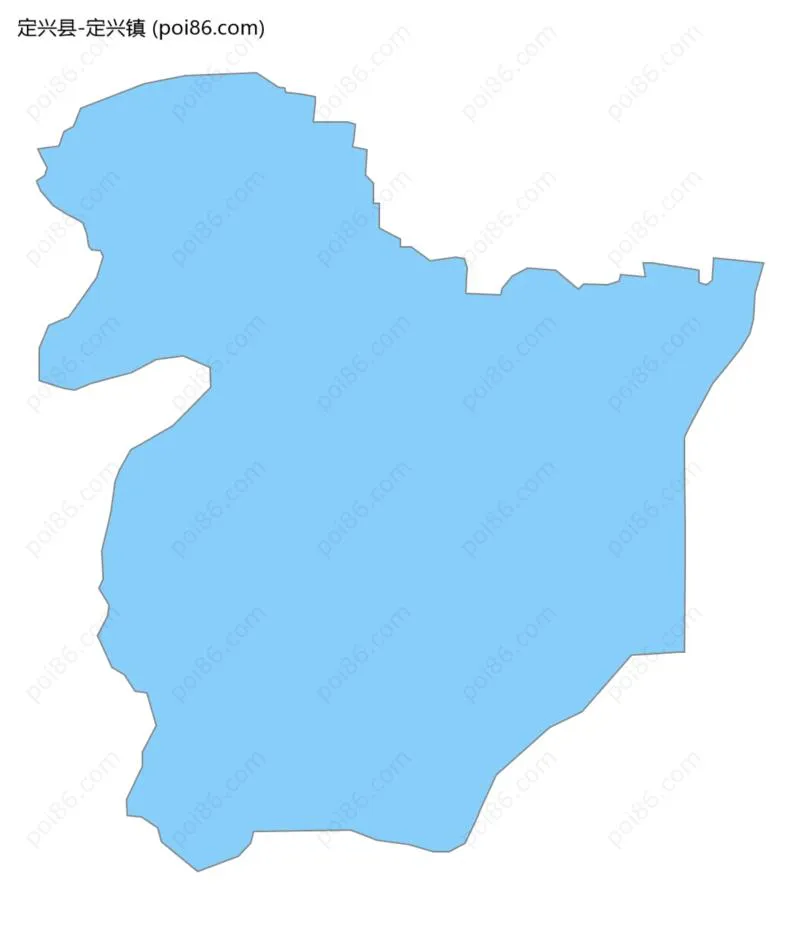 定兴镇边界地图