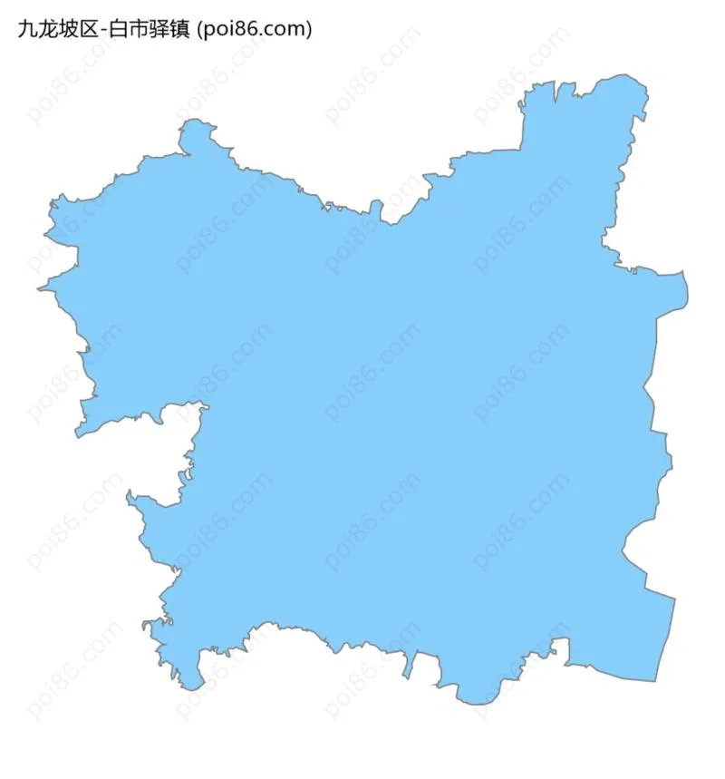 白市驿镇边界地图