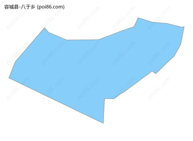 八于乡边界地图
