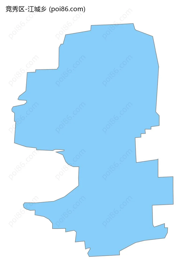 江城乡边界地图