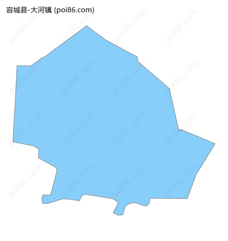大河镇边界地图