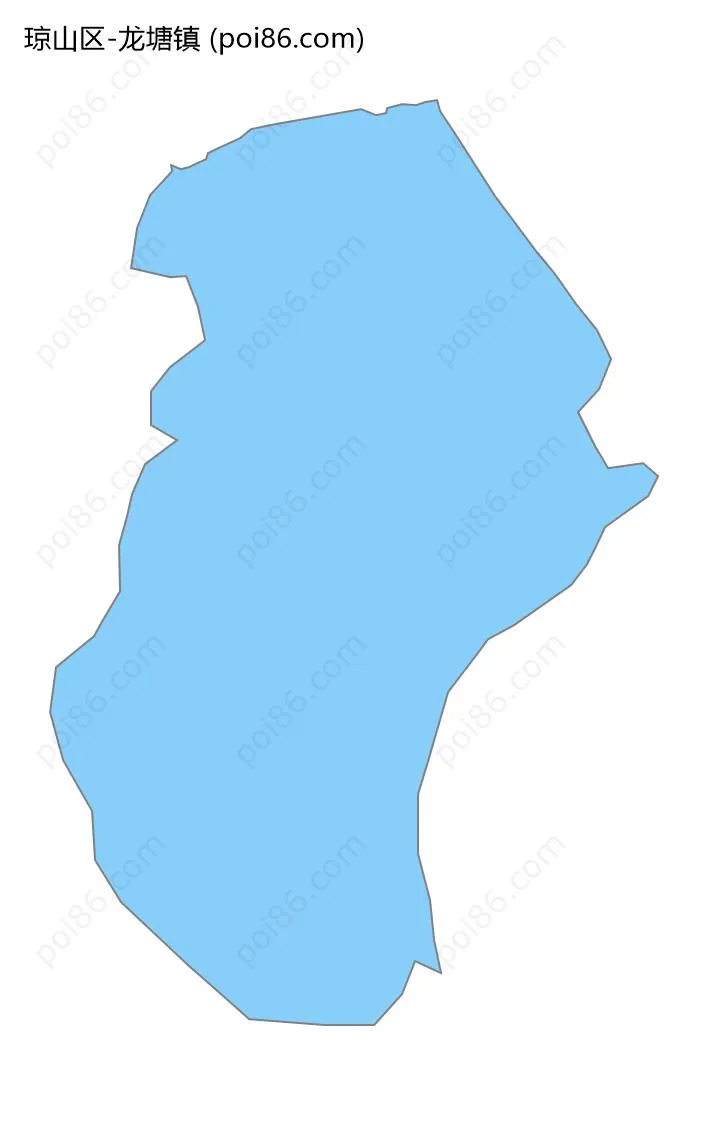 龙塘镇边界地图