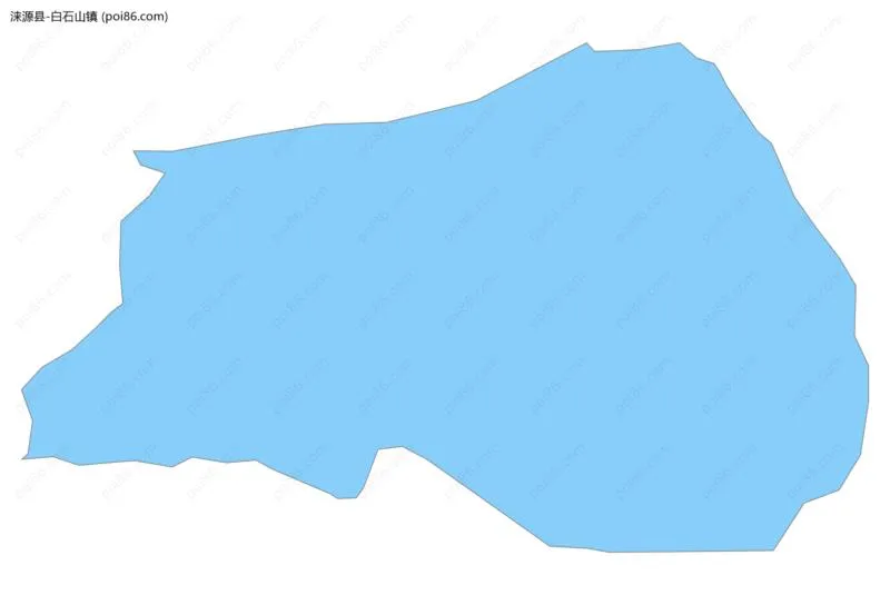 白石山镇边界地图