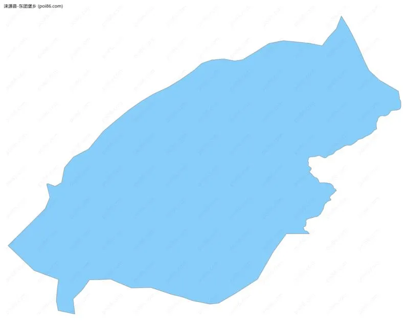 东团堡乡边界地图