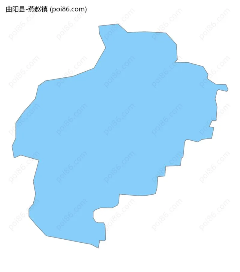 燕赵镇边界地图