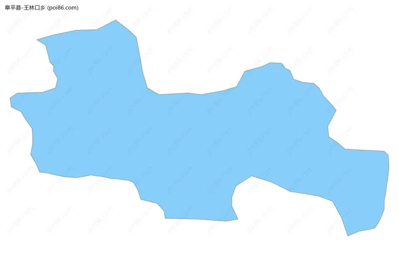 王林口乡边界地图