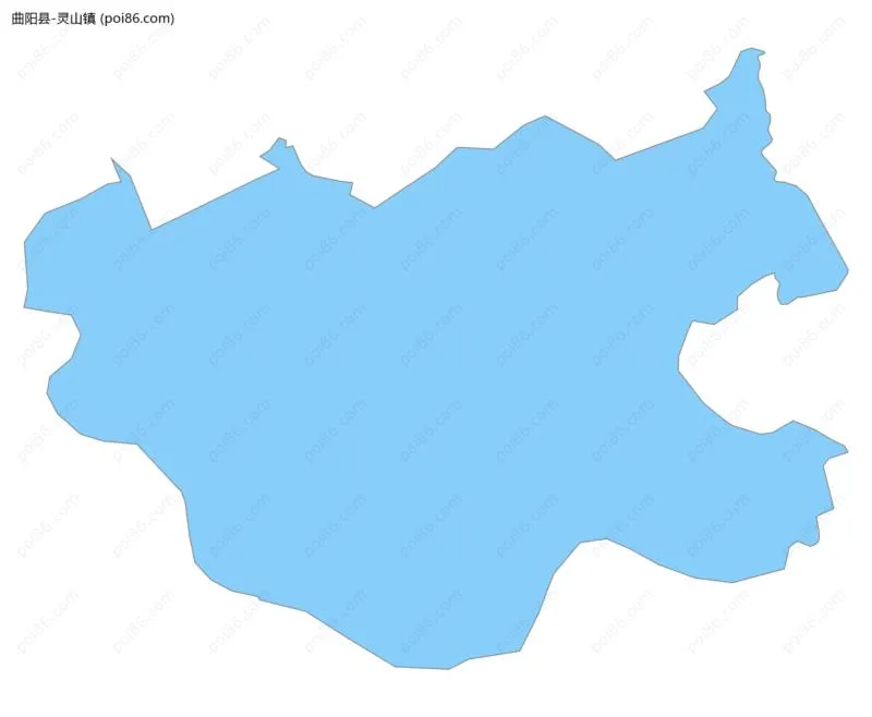 灵山镇边界地图