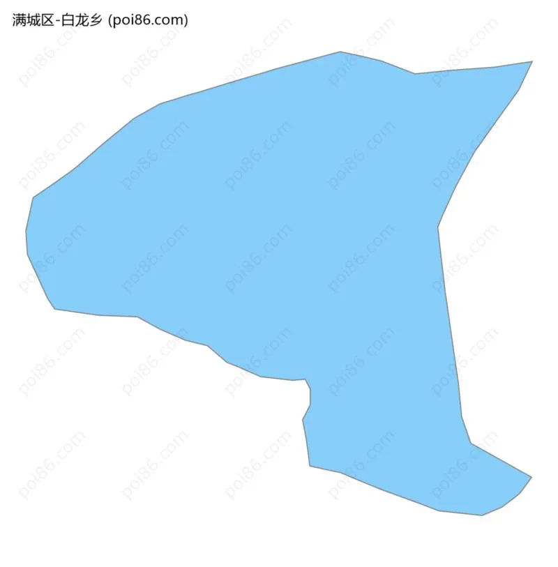 白龙乡边界地图