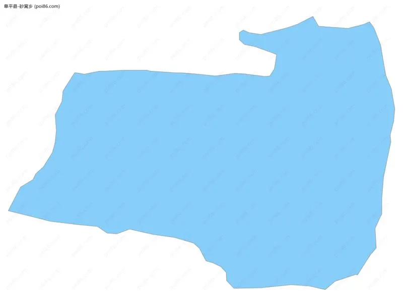 砂窝乡边界地图