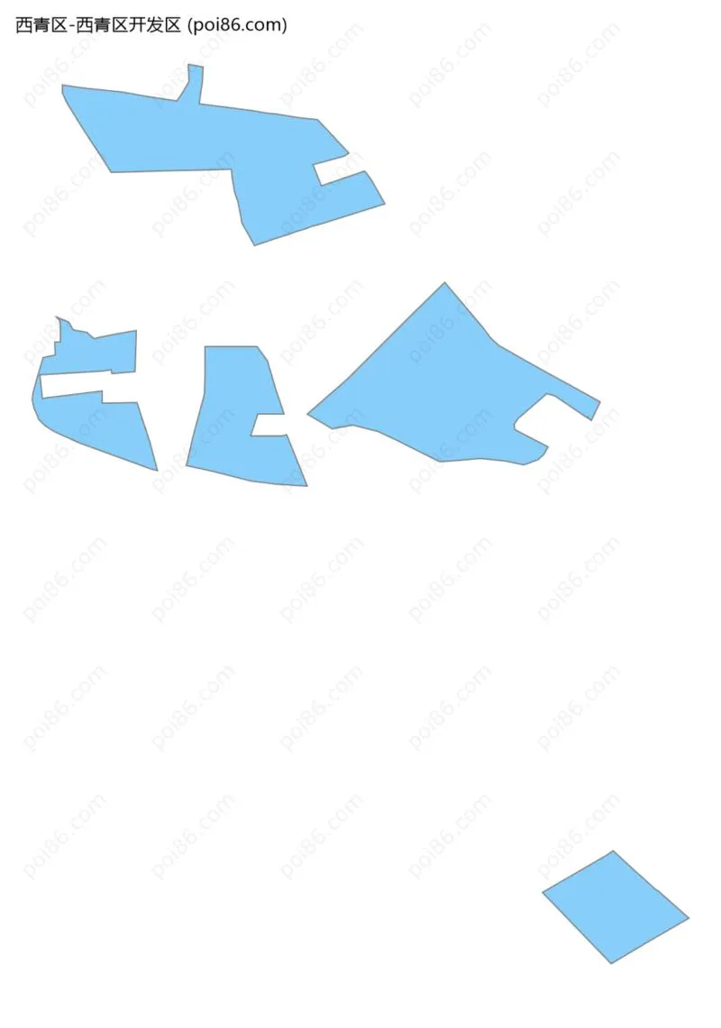 西青区开发区边界地图