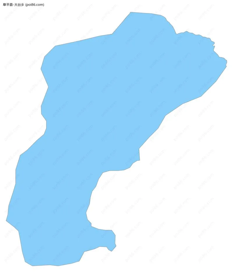 大台乡边界地图
