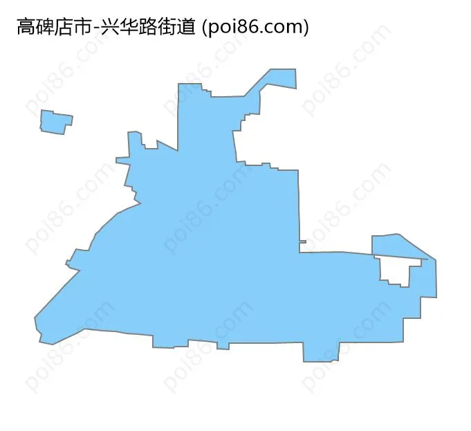 兴华路街道边界地图