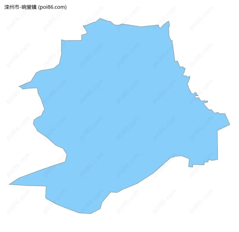 响堂镇边界地图