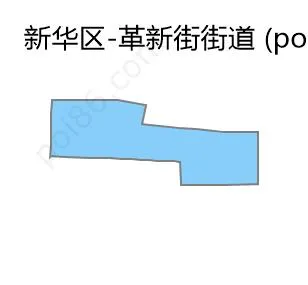 革新街街道边界地图
