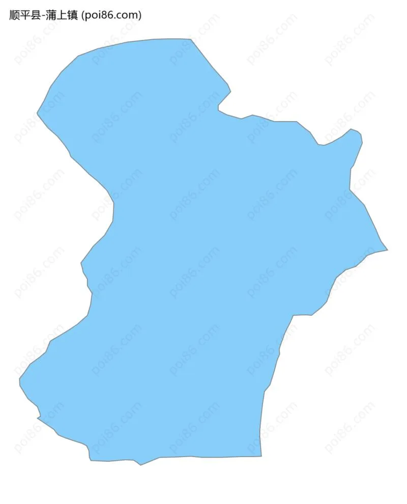 蒲上镇边界地图