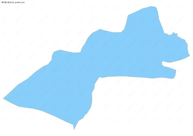 吴王口乡边界地图