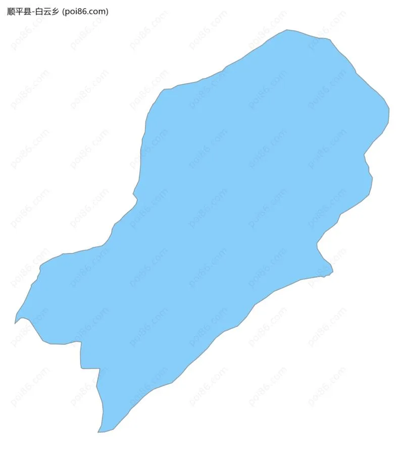 白云乡边界地图