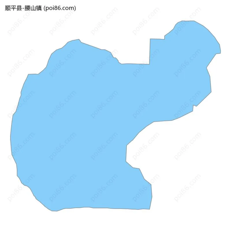 腰山镇边界地图