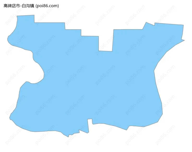 白沟镇边界地图