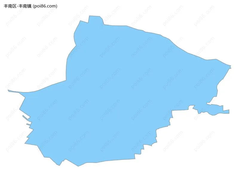 丰南镇边界地图