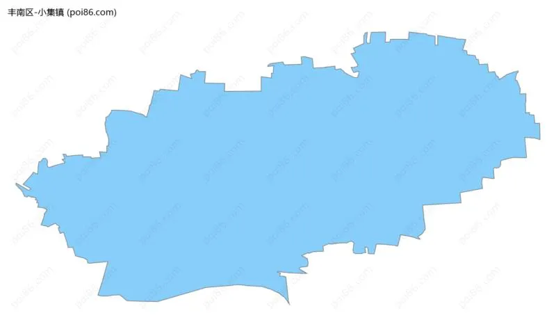 小集镇边界地图
