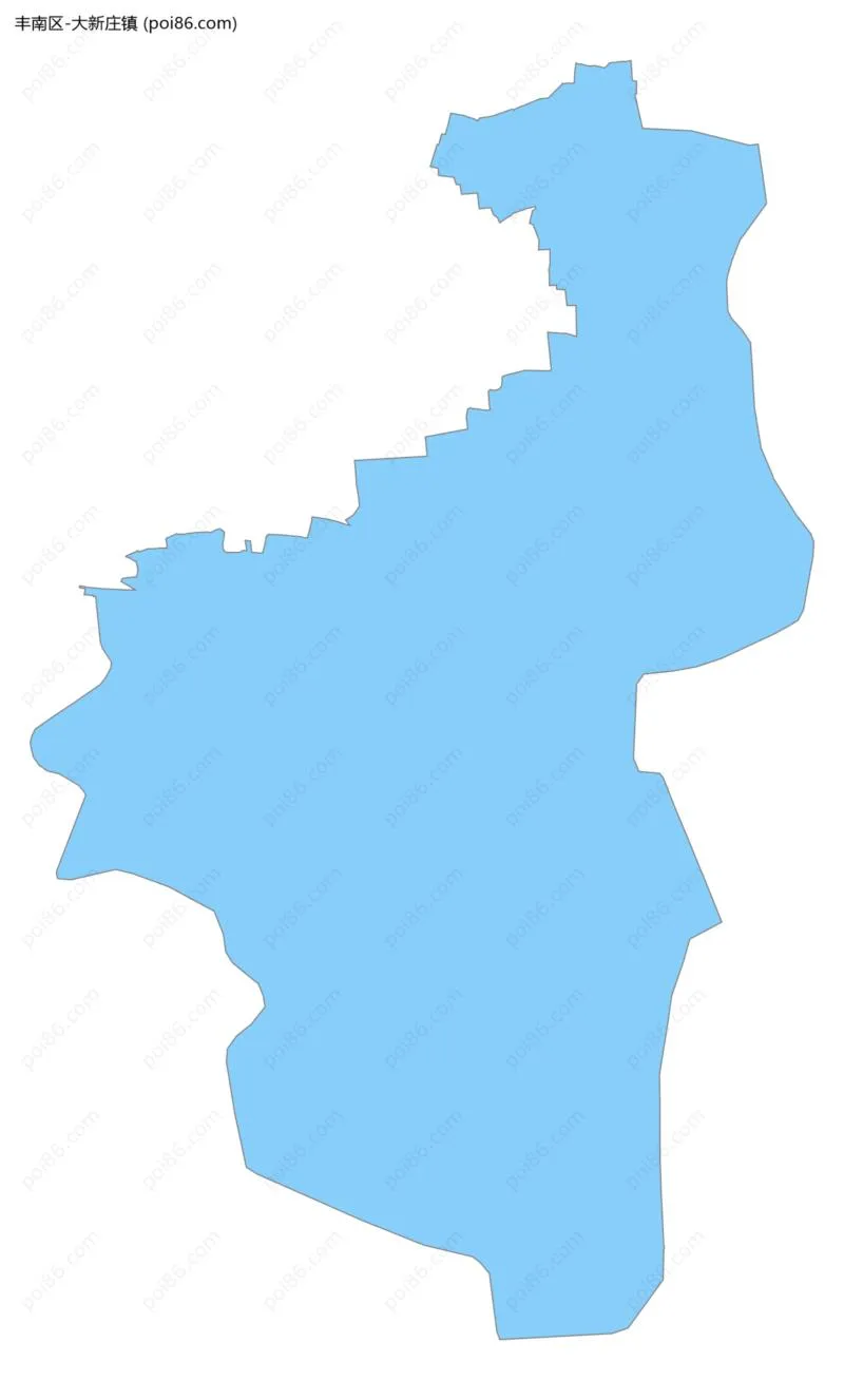 大新庄镇边界地图