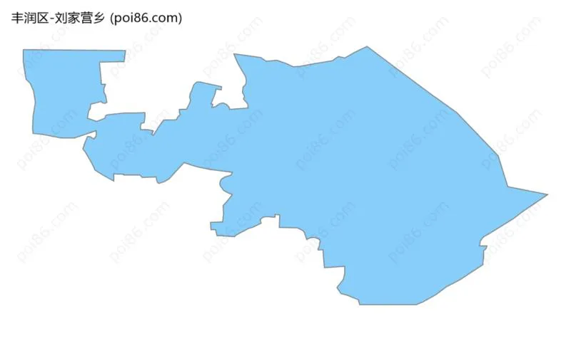 刘家营乡边界地图