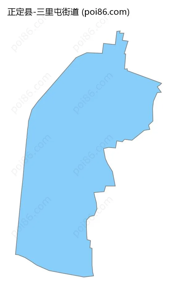 三里屯街道边界地图