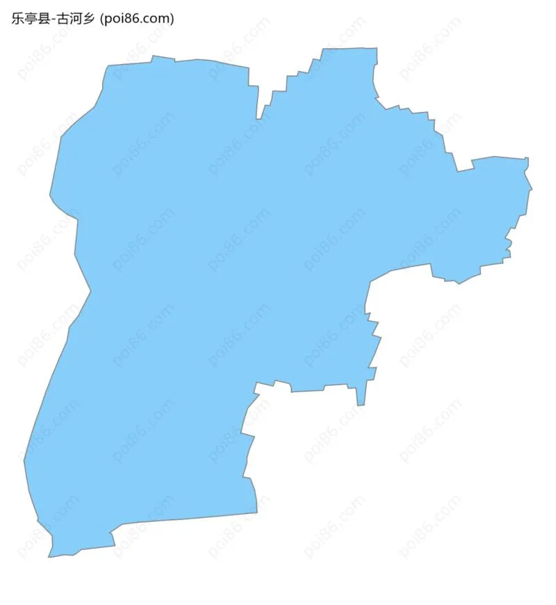 古河乡边界地图