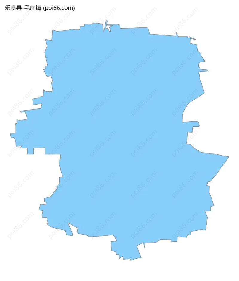 毛庄镇边界地图