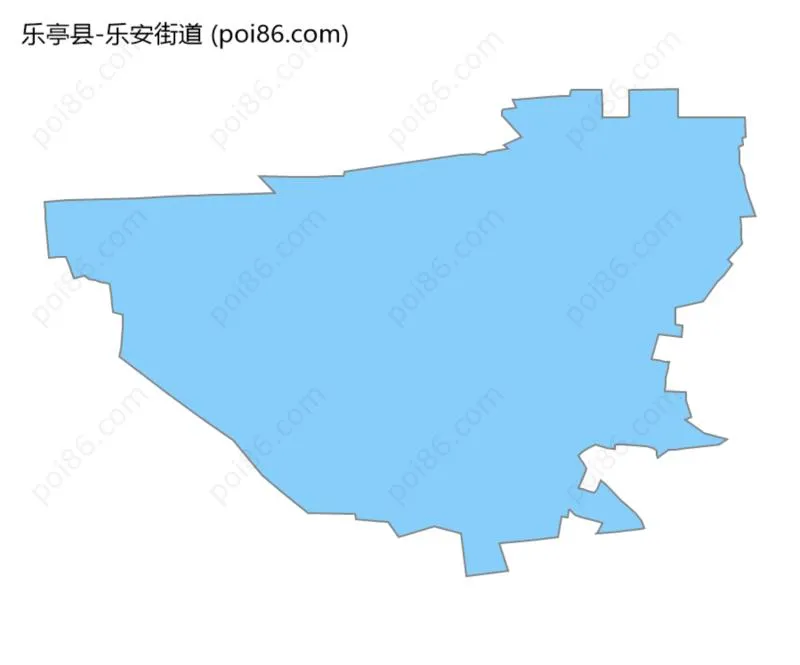 乐安街道边界地图