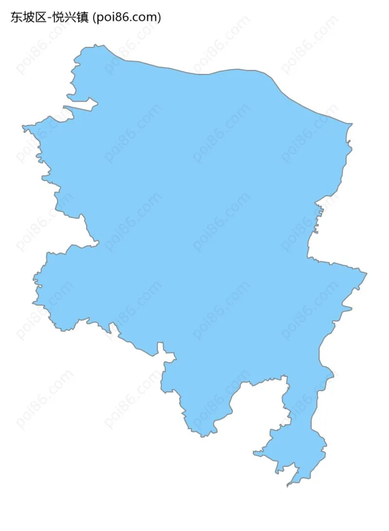 悦兴镇边界地图