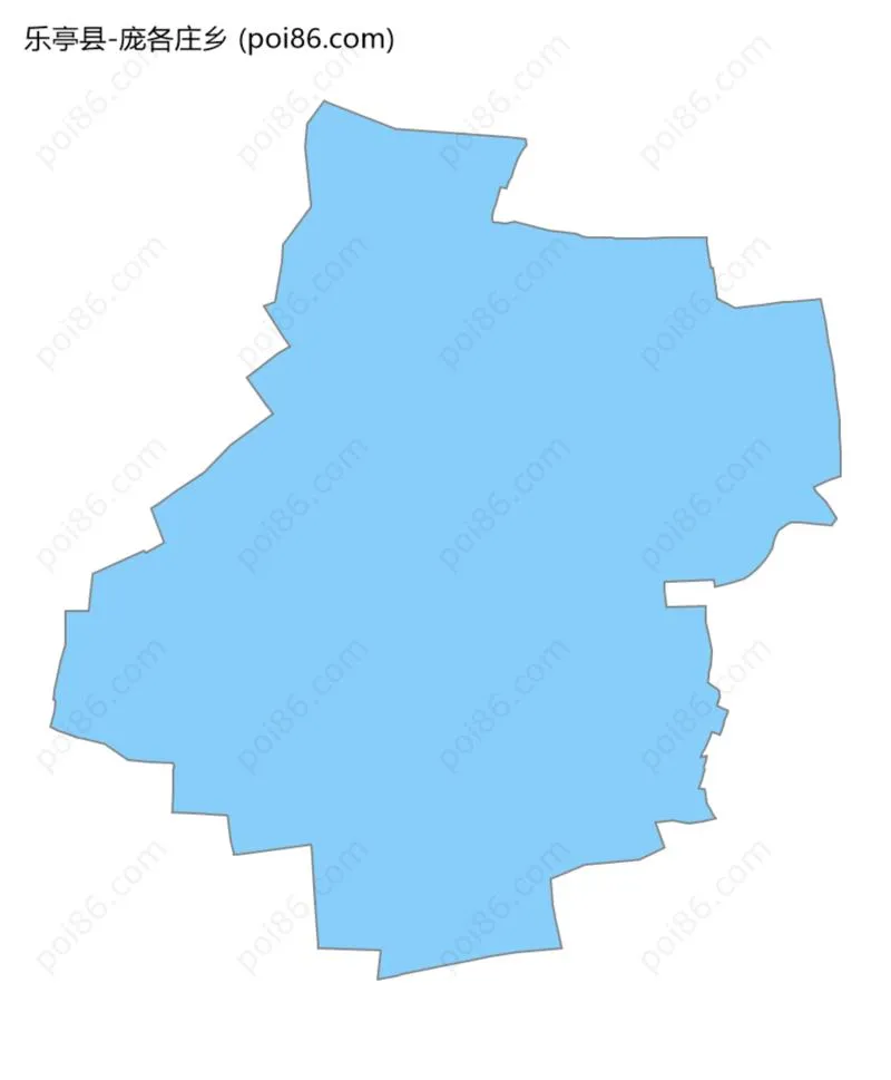 庞各庄乡边界地图