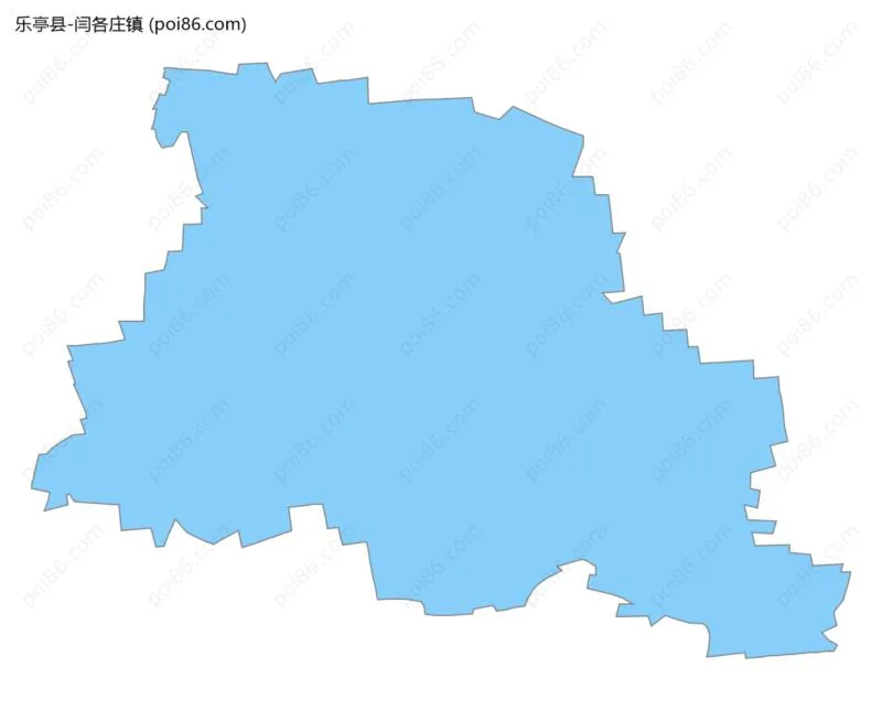 闫各庄镇边界地图